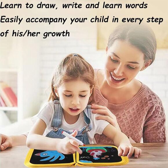 Erasable Coloring Book,Portable Dinosaur Pattern Erasable Doodle Book for Kids - Picture 8 of 12